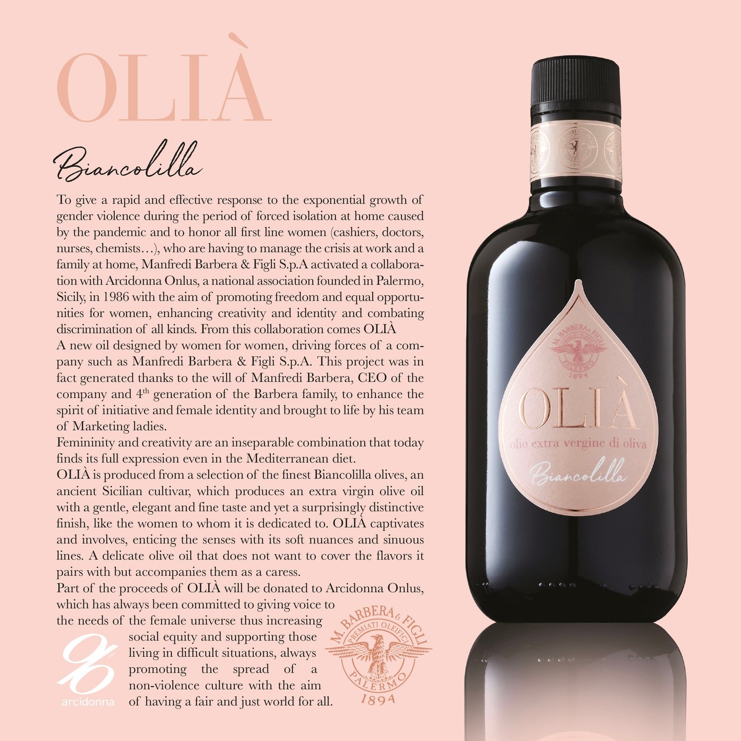 OLIA' Biancolilla – 500 ML