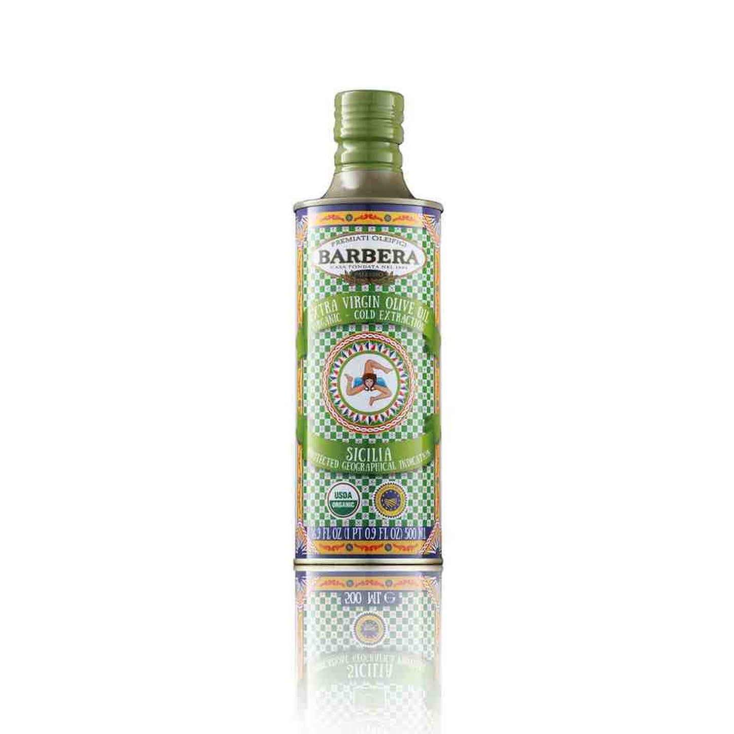 Carretto P.G.I. Sicilia Organic - Extra Virgin Olive Oil - 500 mL